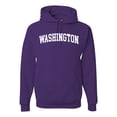 thumbnail image 1 of Wild Bobby State of Washington College Style Unisex Hoodie Sweatshirt, 1 of 6