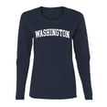 thumbnail image 1 of Wild Bobby State of Washington College Style Women Graphic Long Sleeve Tee, 1 of 5