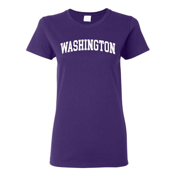 Wild Bobby State of Washington College Style Women Graphic Tee