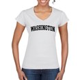 thumbnail image 1 of Wild Bobby State of Washington College Style Women Standard V-Neck Tee, 1 of 6