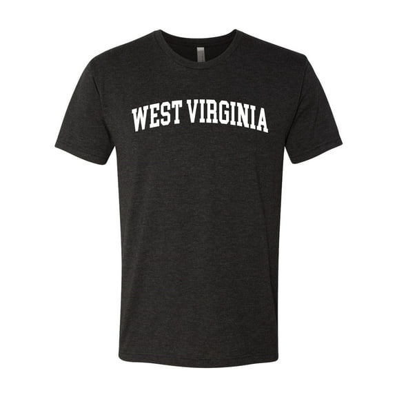 Wild Bobby State of West Virginia College Style Men Premium Tri Blend Tee