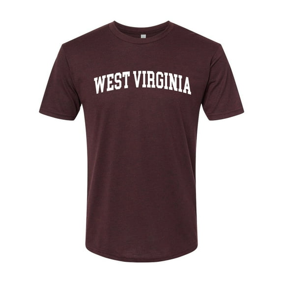 Wild Bobby State of West Virginia College Style Men Premium Tri Blend Tee