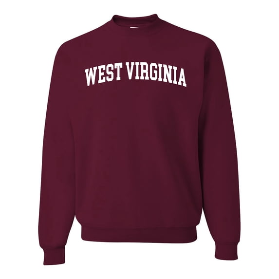 Wild Bobby State of West Virginia College Style Unisex Crewneck Sweatshirt