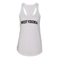 thumbnail image 1 of Wild Bobby State of West Virginia College Style Women Racerback Tank Top, 1 of 5