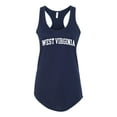 thumbnail image 1 of Wild Bobby State of West Virginia College Style Women Racerback Tank Top, 1 of 5