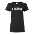 thumbnail image 1 of Wild Bobby State of Wisconsin College Style Women Graphic Tee, 1 of 6