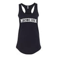 thumbnail image 1 of Wild Bobby State of Wisconsin College Style Women Racerback Tank Top, 1 of 5