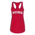 thumbnail image 1 of Wild Bobby State of Wisconsin College Style Women Racerback Tank Top, 1 of 5