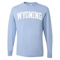 thumbnail image 1 of Wild Bobby State of Wyoming College Style Men Long Sleeve Shirt, 1 of 6