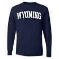 thumbnail image 1 of Wild Bobby State of Wyoming College Style Men Long Sleeve Shirt, 1 of 1