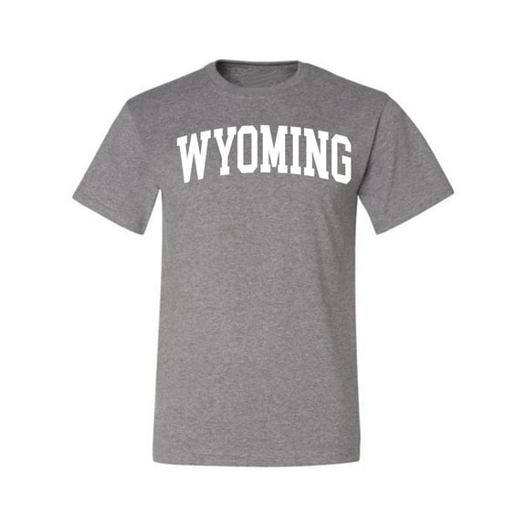 Wild Bobby State of Wyoming College Style Men Tee