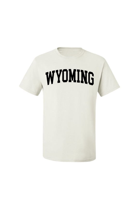 State of Wyoming College Style Men Tee