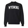thumbnail image 1 of Wild Bobby State of Wyoming College Style Unisex Crewneck Sweatshirt, 1 of 6