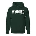 thumbnail image 1 of Wild Bobby State of Wyoming College Style Unisex Hoodie Sweatshirt, 1 of 6