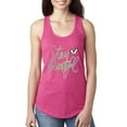thumbnail image 1 of Wild Bobby, Stay Beautiful Positivity Quote Saying Pop Culture Ladies Racerback Tank Top, Raspberry, X-Large, 1 of 3