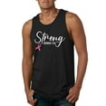 thumbnail image 1 of Wild Bobby Strong Joshua 1:9 Breast Cancer Breast Cancer Awareness Men Tank Top, Black, Small, 1 of 6