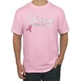 thumbnail image 1 of Wild Bobby Strong Joshua 1:9 Breast Cancer Breast Cancer Awareness Men Tee, Light Pink, Medium, 1 of 6