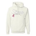 thumbnail image 1 of Wild Bobby Strong Joshua 1:9 Breast Cancer Breast Cancer Awareness Unisex Hoodie Sweatshirt, White, 3X-Large, 1 of 6