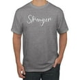 thumbnail image 1 of Wild Bobby Stronger Than Cancer Distressed Breast Cancer Awareness Men Tee, Heather Grey, Medium, 1 of 6