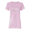 thumbnail image 1 of Wild Bobby Stronger Than Cancer Distressed Breast Cancer Awareness Women Graphic Tee, Light Pink, Large, 1 of 6