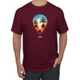 thumbnail image 1 of Wild Bobby, Summer Beach Destination, Streetwear, Men Graphic Tees, Maroon, 3XL, 1 of 3