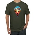 thumbnail image 1 of Wild Bobby, Summer Beach Destination, Streetwear, Men Graphic Tees, Military Green, Medium, 1 of 3