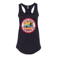 thumbnail image 1 of Wild Bobby Summer Paradise Let the Sea Set You Free Women Racerback Tank Top, 1 of 5