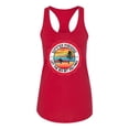 thumbnail image 1 of Wild Bobby Summer Paradise Let the Sea Set You Free Women Racerback Tank Top, 1 of 5