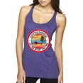 thumbnail image 1 of Wild Bobby Summer Paradise Let the Sea Set You Free Women Tri-Blend Racerback Tank Top, 1 of 6