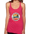 thumbnail image 1 of Wild Bobby Summer Paradise Let the Sea Set You Free Women Tri-Blend Racerback Tank Top, 1 of 6