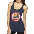 thumbnail image 1 of Wild Bobby Summer Paradise Let the Sea Set You Free Women Tri-Blend Racerback Tank Top, 1 of 6