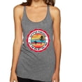 thumbnail image 1 of Wild Bobby Summer Paradise Let the Sea Set You Free Women Tri-Blend Racerback Tank Top, 1 of 6