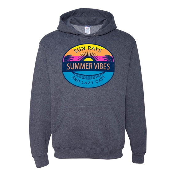 Wild Bobby Sun Rays Summer Vibes And Lazy Days Unisex Hoodie Sweatshirt