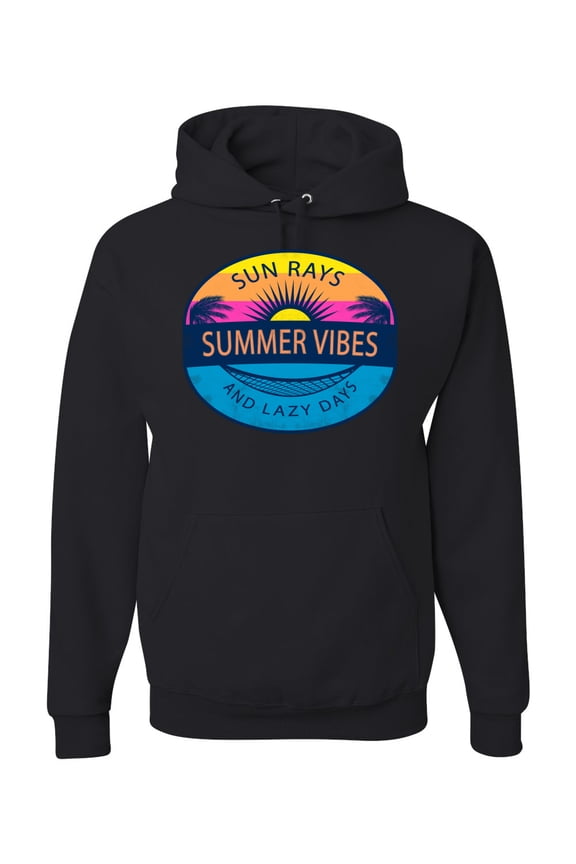 Sun Rays Summer Vibes And Lazy Days Unisex Hoodie Sweatshirt