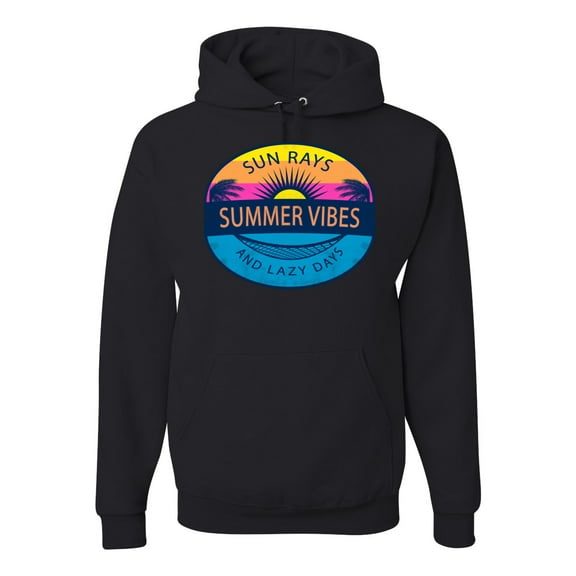 Wild Bobby Sun Rays Summer Vibes And Lazy Days Unisex Hoodie Sweatshirt
