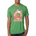 thumbnail image 1 of Wild Bobby Sun and Moon Groovy Vintage Daisy Flowers Stars Vintage Men Premium Tri Blend Tee, Envy, Small, 1 of 6