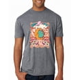 thumbnail image 1 of Wild Bobby Sun and Moon Groovy Vintage Daisy Flowers Stars Vintage Men Premium Tri Blend Tee, Premium Heather, Large, 1 of 6