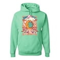 thumbnail image 1 of Wild Bobby Sun and Moon Groovy Vintage Daisy Flowers Stars Vintage Unisex Hoodie Sweatshirt, Mint, Small, 1 of 6
