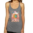 thumbnail image 1 of Wild Bobby Sun and Moon Groovy Vintage Daisy Flowers Stars Vintage Women Tri-Blend Racerback Tank Top, Premium Heather, Medium, 1 of 6