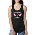 thumbnail image 1 of Wild Bobby, Support the Girls Breast Cancer Awareness Women Racerback Tank Top, Black, Small, 1 of 7
