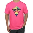 thumbnail image 1 of Wild Bobby, Surfing Van at the Beach Sunset Paradise, Streetwear, Men Graphic Tees, Neon Pink, 3XL, 1 of 3