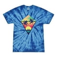 thumbnail image 1 of Wild Bobby, Surfing Van at the Beach Sunset Paradise, Streetwear, Tie-Dye Tees, Spiral Royal, X-Large, 1 of 3