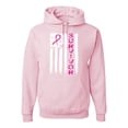 thumbnail image 1 of Wild Bobby, Survivor Awareness Flag Awareness Unisex Graphic Hoodie Sweatshirt, Light Pink, Small, 1 of 3