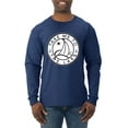 thumbnail image 1 of Wild Bobby, Take Me To The Lake, Men Long Sleeve Shirt, Navy, Small, 1 of 4