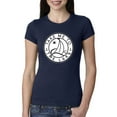thumbnail image 1 of Wild Bobby, Take Me To The Lake, Women Slim Fit Junior Tee, Navy, Large, 1 of 4