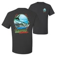 thumbnail image 1 of Wild Bobby,Tarpon Extreme Fishing Front and Back Men's Graphic T-Shirt, Charcoal, Medium, 1 of 2