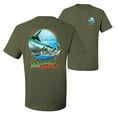 thumbnail image 1 of Wild Bobby,Tarpon Extreme Fishing Front and Back Men's Graphic T-Shirt, Military Green, 3XL, 1 of 2