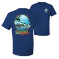 thumbnail image 1 of Wild Bobby,Tarpon Extreme Fishing Front and Back Men's Graphic T-Shirt, Royal, 4XL, 1 of 2