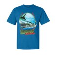 thumbnail image 1 of Wild Bobby, Tarpon Extreme, Fishing, Garment-Dyed Washed Look Short Sleeve Tees, Cobalt, 2XL, 1 of 3