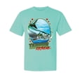 thumbnail image 1 of Wild Bobby, Tarpon Extreme, Fishing, Garment-Dyed Washed Look Short Sleeve Tees, Mint, Small, 1 of 3
